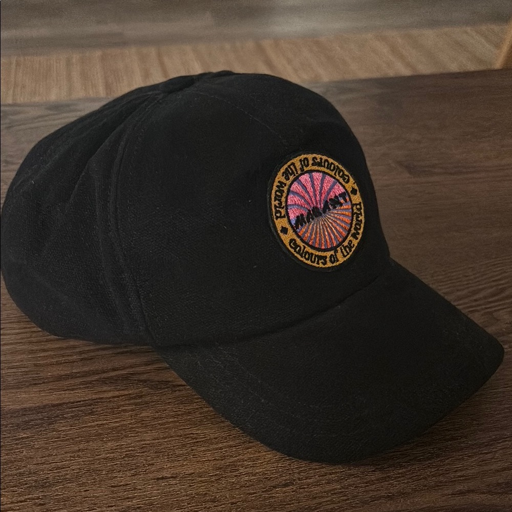 Isabel Marant Black Cap with Colorful Patch